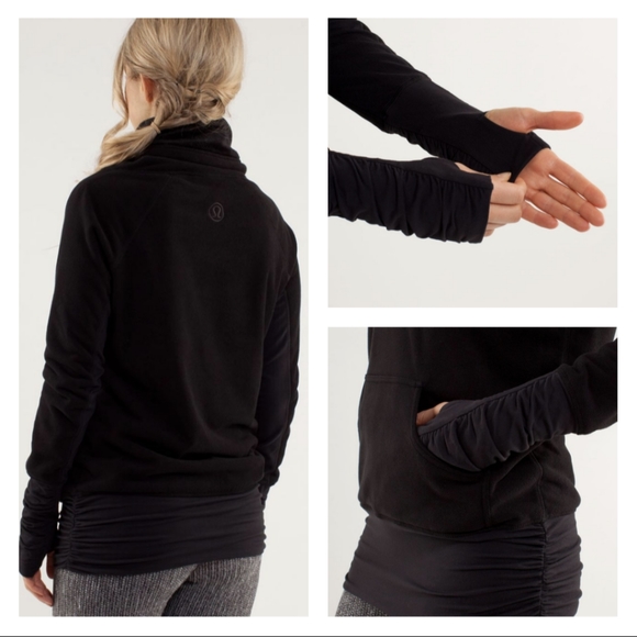 LULULEMON Don't Hurry Be Happy Pullover in Black size 4 Style W3228S - Picture 2 of 12